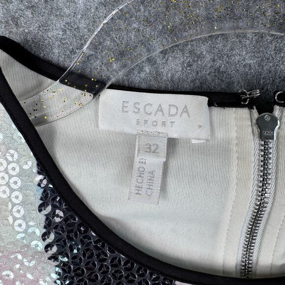 Escada Sport Women's 32/0 Fantasy Sequins Multicolor‎ Mini Dress - Picture 2 of 6